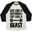 Virgin Teez  Baseball Tee Unisex Tri-Blend Baseball Tee / small / Oatmeal / Black EAT LIKE A BUTTERBALL LIFT LIKE A BEAST UNISEX TRI-BLEND BASEBALL TEE