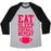 Virgin Teez  Baseball Tee Unisex Tri-Blend Baseball Tee / small / Athletic Gray / Black EAT SLEEP FOOTBALL REPEAT UNISEX TRI-BLEND BASEBALL TEE