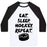 Virgin Teez  Baseball Tee Unisex Classic Baseball Tee / x-small / White/Black EAT SLEEP HOCKEY UNISEX CLASSIC BASEBALL TEE