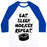 Virgin Teez  Baseball Tee Unisex Classic Baseball Tee / x-small / White/Blue EAT SLEEP HOCKEY UNISEX CLASSIC BASEBALL TEE