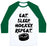 Virgin Teez  Baseball Tee Unisex Classic Baseball Tee / x-small / White/Dark Green EAT SLEEP HOCKEY UNISEX CLASSIC BASEBALL TEE