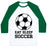 Virgin Teez  Baseball Tee Unisex Classic Baseball Tee / x-small / White/Dark Green EAT SLEEP SOCCER UNISEX CLASSIC BASEBALL TEE