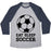 Virgin Teez  Baseball Tee Unisex Tri-Blend Baseball Tee / small / Athletic Gray / Navy EAT SLEEP SOCCER UNISEX TRI-BLEND BASEBALL TEE