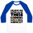 Virgin Teez  Baseball Tee Unisex Classic Baseball Tee / x-small / White/Blue EATING ALL OF THESE COOKIES WAS A REAL WORKOUT UNISEX CLASSIC BASEBALL TEE