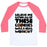 Virgin Teez  Baseball Tee Unisex Classic Baseball Tee / x-small / White/Neon Pink EATING ALL OF THESE COOKIES WAS A REAL WORKOUT UNISEX CLASSIC BASEBALL TEE