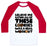 Virgin Teez  Baseball Tee Unisex Classic Baseball Tee / x-small / White/Red EATING ALL OF THESE COOKIES WAS A REAL WORKOUT UNISEX CLASSIC BASEBALL TEE
