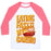 Virgin Teez  Baseball Tee Unisex Classic Baseball Tee / x-small / White/Neon Pink EATING FAST IS MY CARDIO UNISEX CLASSIC BASEBALL TEE