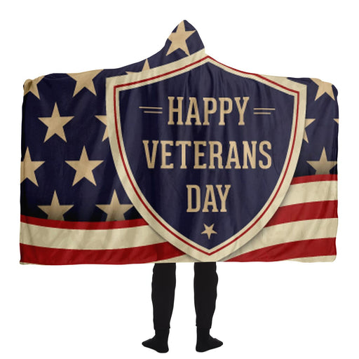 Free veterans day Hooded Blanket