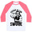 Virgin Teez  Baseball Tee Unisex Classic Baseball Tee / x-small / White/Neon Pink EDGAR ALLAN SWOLE UNISEX CLASSIC BASEBALL TEE