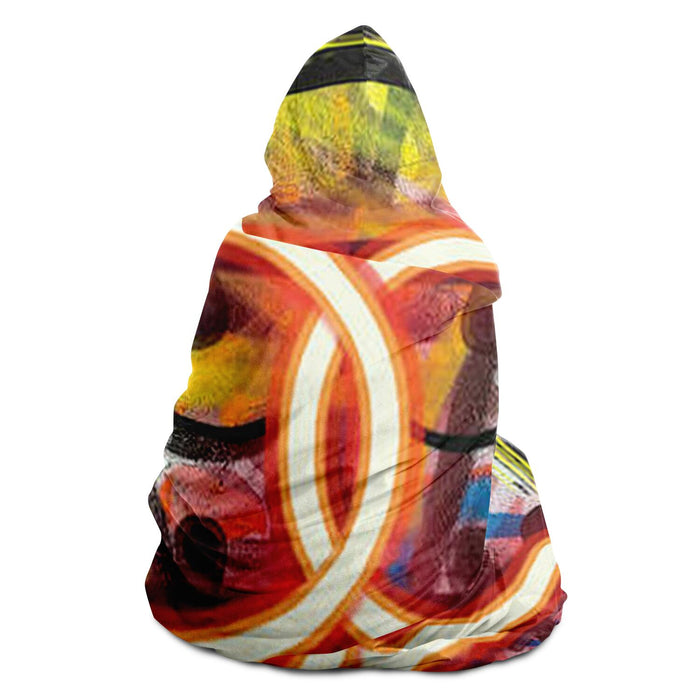 CC Neon Graffiti Hooded Blanket