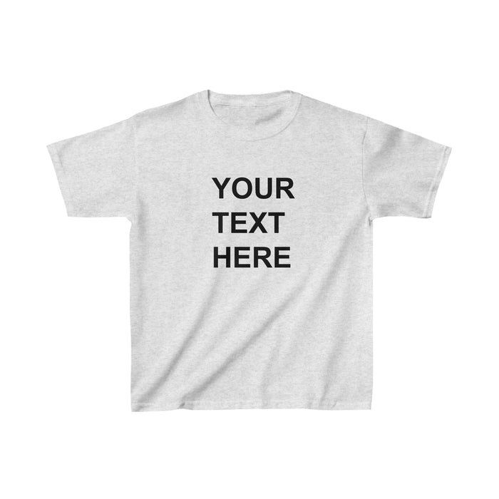 Personalized Kids Tee Shirt, Custom Kids Tee Shirt, With Your Own Text or Design, Handmade Custom Kids Heavy Cotton™ Tee
