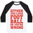 Virgin Teez  Baseball Tee Unisex Classic Baseball Tee / x-small / White/Black EITHER YOU LOVE FOOTBALL OR YOU'RE WRONG UNISEX CLASSIC BASEBALL TEE
