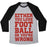 Virgin Teez  Baseball Tee Unisex Tri-Blend Baseball Tee / small / Athletic Gray / Black EITHER YOU LOVE FOOTBALL OR YOU'RE WRONG UNISEX TRI-BLEND BASEBALL TEE
