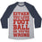 Virgin Teez  Baseball Tee Unisex Tri-Blend Baseball Tee / small / Athletic Gray / Navy EITHER YOU LOVE FOOTBALL OR YOU'RE WRONG UNISEX TRI-BLEND BASEBALL TEE