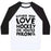 Virgin Teez  Baseball Tee Unisex Classic Baseball Tee / x-small / White/Black EITHER YOU LOVE HOCKEY OR YOU'RE WRONG UNISEX CLASSIC BASEBALL TEE