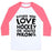 Virgin Teez  Baseball Tee Unisex Classic Baseball Tee / x-small / White/Neon Pink EITHER YOU LOVE HOCKEY OR YOU'RE WRONG UNISEX CLASSIC BASEBALL TEE