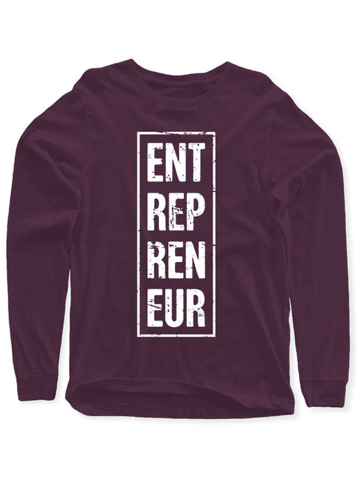 Virgin Teez T-shirt SMALL / Black Entrepreneur Vertical Full Sleeves T-shirt.