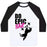 Virgin Teez  Baseball Tee Unisex Classic Baseball Tee / x-small / White/Black EPIC WORKOUT UNISEX CLASSIC BASEBALL TEE