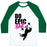 Virgin Teez  Baseball Tee Unisex Classic Baseball Tee / x-small / White/Dark Green EPIC WORKOUT UNISEX CLASSIC BASEBALL TEE
