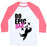 Virgin Teez  Baseball Tee Unisex Classic Baseball Tee / x-small / White/Neon Pink EPIC WORKOUT UNISEX CLASSIC BASEBALL TEE