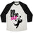 Virgin Teez  Baseball Tee Unisex Tri-Blend Baseball Tee / small / Oatmeal / Black EPIC WORKOUT UNISEX TRI-BLEND BASEBALL TEE