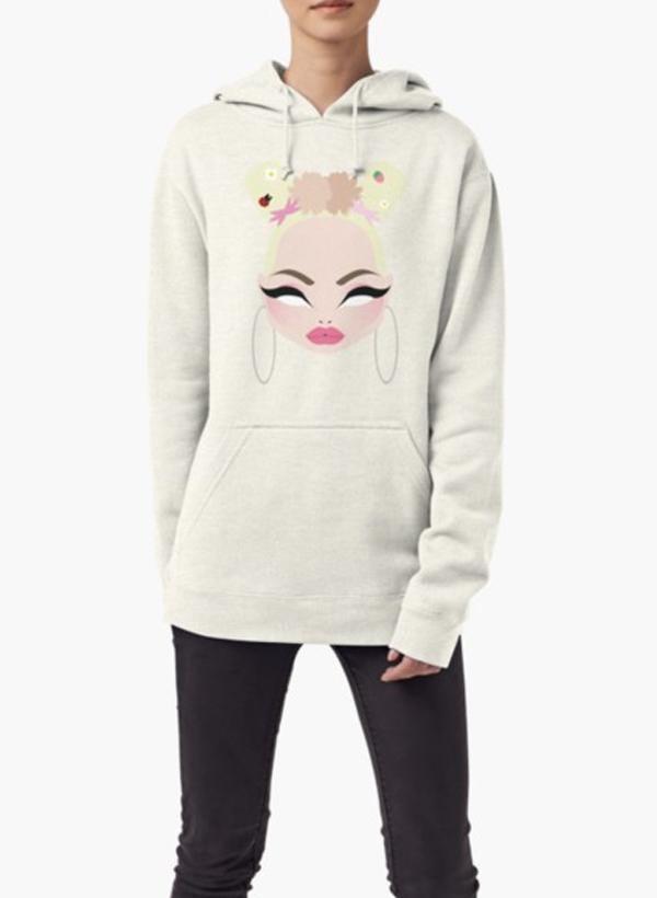 Farhan Ahmed Sweat Shirt Medium Erika Jayne's Tokyo Fantasy WOMEN HOODIE GRAY