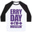 Virgin Teez  Baseball Tee Unisex Classic Baseball Tee / x-small / White/Black ERRY DAY I'M MUSCLIN' UNISEX CLASSIC BASEBALL TEE