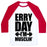 Virgin Teez  Baseball Tee Unisex Classic Baseball Tee / x-small / White/Red ERRY DAY I'M MUSCLIN' UNISEX CLASSIC BASEBALL TEE