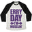 Virgin Teez  Baseball Tee Unisex Tri-Blend Baseball Tee / small / Oatmeal / Black ERRY DAY I'M MUSCLIN' UNISEX TRI-BLEND BASEBALL TEE