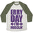 Virgin Teez  Baseball Tee Unisex Tri-Blend Baseball Tee / small / Oatmeal / Moss ERRY DAY I'M MUSCLIN' UNISEX TRI-BLEND BASEBALL TEE