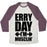 Virgin Teez  Baseball Tee Unisex Tri-Blend Baseball Tee / small / Oatmeal / Maroon ERRY DAY I'M MUSCLIN' UNISEX TRI-BLEND BASEBALL TEE