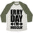 Virgin Teez  Baseball Tee Unisex Tri-Blend Baseball Tee / small / Oatmeal / Moss ERRY DAY I'M MUSCLIN' UNISEX TRI-BLEND BASEBALL TEE