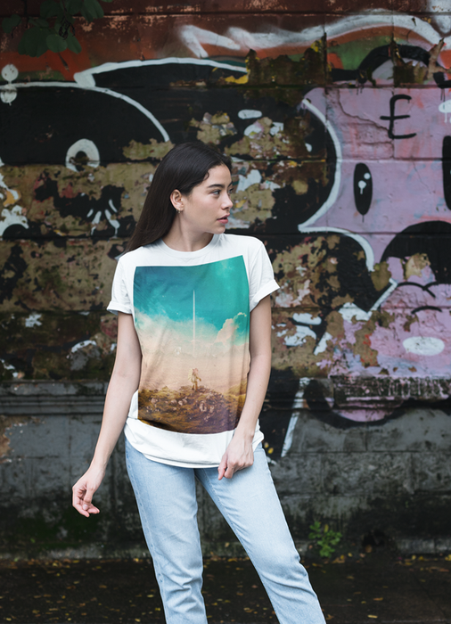 Virgin Teez Women T-Shirt SMALL Escape 2 Women T-shirt