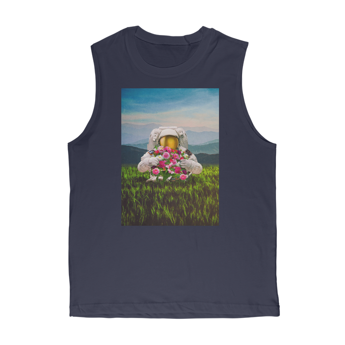 VIRGIN TEEZ Tank Top Navy / Unisex / S Escape the Universe Premium Adult Muscle Top