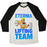 Virgin Teez  Baseball Tee Unisex Tri-Blend Baseball Tee / small / Oatmeal / Black ETERNIA LIFTING TEAM UNISEX TRI-BLEND BASEBALL TEE