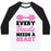 Virgin Teez  Baseball Tee Unisex Classic Baseball Tee / x-small / White/Black EVERY BEAUTY NEEDS A BEAST UNISEX CLASSIC BASEBALL TEE