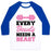 Virgin Teez  Baseball Tee Unisex Classic Baseball Tee / x-small / White/Blue EVERY BEAUTY NEEDS A BEAST UNISEX CLASSIC BASEBALL TEE