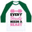 Virgin Teez  Baseball Tee Unisex Classic Baseball Tee / x-small / White/Dark Green EVERY BEAUTY NEEDS A BEAST UNISEX CLASSIC BASEBALL TEE