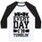 Virgin Teez  Baseball Tee Unisex Classic Baseball Tee / x-small / White/Black EVERY DAY I'M TUMBLIN' UNISEX CLASSIC BASEBALL TEE