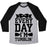 Virgin Teez  Baseball Tee Unisex Tri-Blend Baseball Tee / small / Athletic Gray / Black EVERY DAY I'M TUMBLIN' UNISEX TRI-BLEND BASEBALL TEE