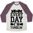 Virgin Teez  Baseball Tee Unisex Tri-Blend Baseball Tee / small / Oatmeal / Maroon EVERY DAY I'M TUMBLIN' UNISEX TRI-BLEND BASEBALL TEE