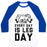 Virgin Teez  Baseball Tee Unisex Classic Baseball Tee / x-small / White/Blue EVERY DAY IS LEG DAY (KANGAROO) UNISEX CLASSIC BASEBALL TEE