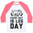 Virgin Teez  Baseball Tee Unisex Classic Baseball Tee / x-small / White/Neon Pink EVERY DAY IS LEG DAY (KANGAROO) UNISEX CLASSIC BASEBALL TEE
