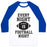 Virgin Teez  Baseball Tee Unisex Classic Baseball Tee / x-small / White/Blue EVERY NIGHT IS FOOTBALL NIGHT UNISEX CLASSIC BASEBALL TEE