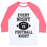 Virgin Teez  Baseball Tee Unisex Classic Baseball Tee / x-small / White/Neon Pink EVERY NIGHT IS FOOTBALL NIGHT UNISEX CLASSIC BASEBALL TEE