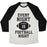 Virgin Teez  Baseball Tee Unisex Tri-Blend Baseball Tee / small / Oatmeal / Black EVERY NIGHT IS FOOTBALL NIGHT UNISEX TRI-BLEND BASEBALL TEE