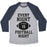 Virgin Teez  Baseball Tee Unisex Tri-Blend Baseball Tee / small / Athletic Gray / Navy EVERY NIGHT IS FOOTBALL NIGHT UNISEX TRI-BLEND BASEBALL TEE