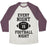 Virgin Teez  Baseball Tee Unisex Tri-Blend Baseball Tee / small / Oatmeal / Maroon EVERY NIGHT IS FOOTBALL NIGHT UNISEX TRI-BLEND BASEBALL TEE