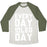 Virgin Teez  Baseball Tee Unisex Tri-Blend Baseball Tee / small / Oatmeal / Moss EVERYDAY IS LEG DAY! UNISEX TRI-BLEND BASEBALL TEE