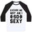 Virgin Teez  Baseball Tee Unisex Classic Baseball Tee / x-small / White/Black EXCUSE ME WHY AM I SO SEXY UNISEX CLASSIC BASEBALL TEE